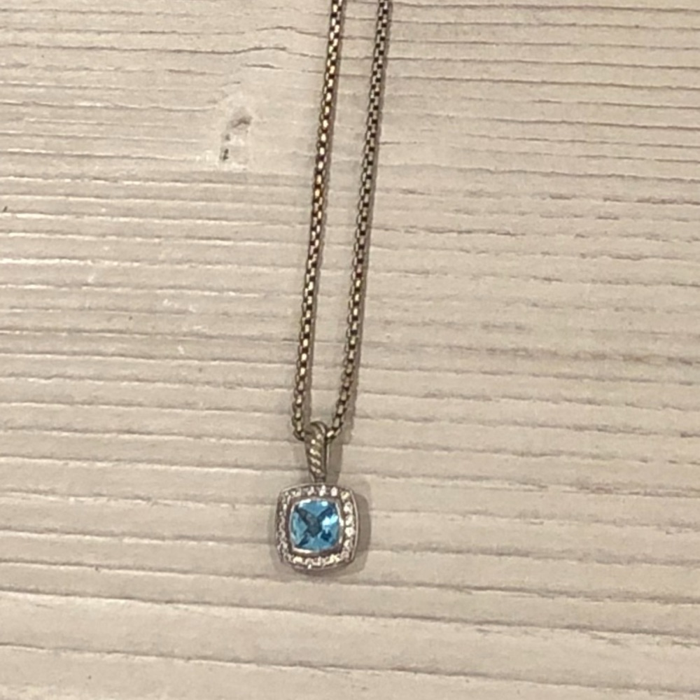 Blue Topaz David Yurman necklace